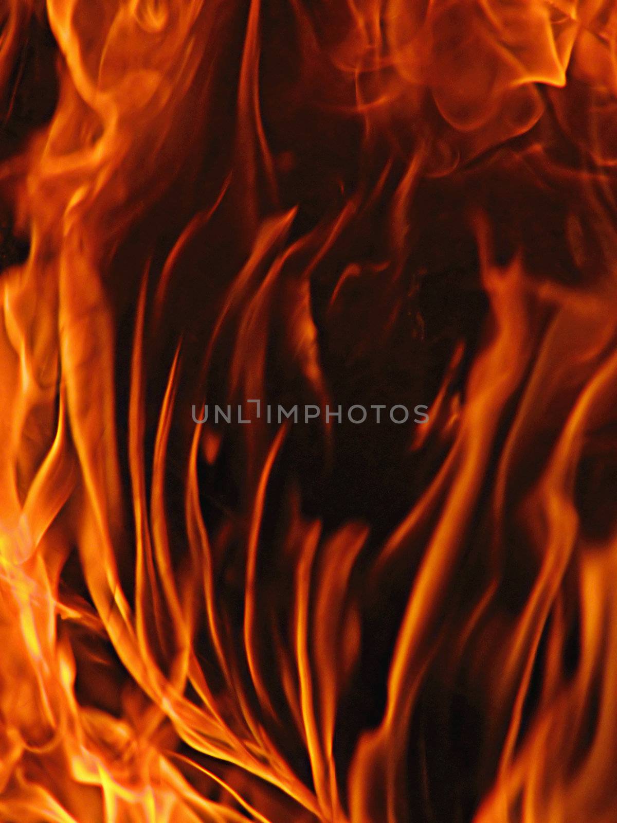 The close-up of a flame for a background