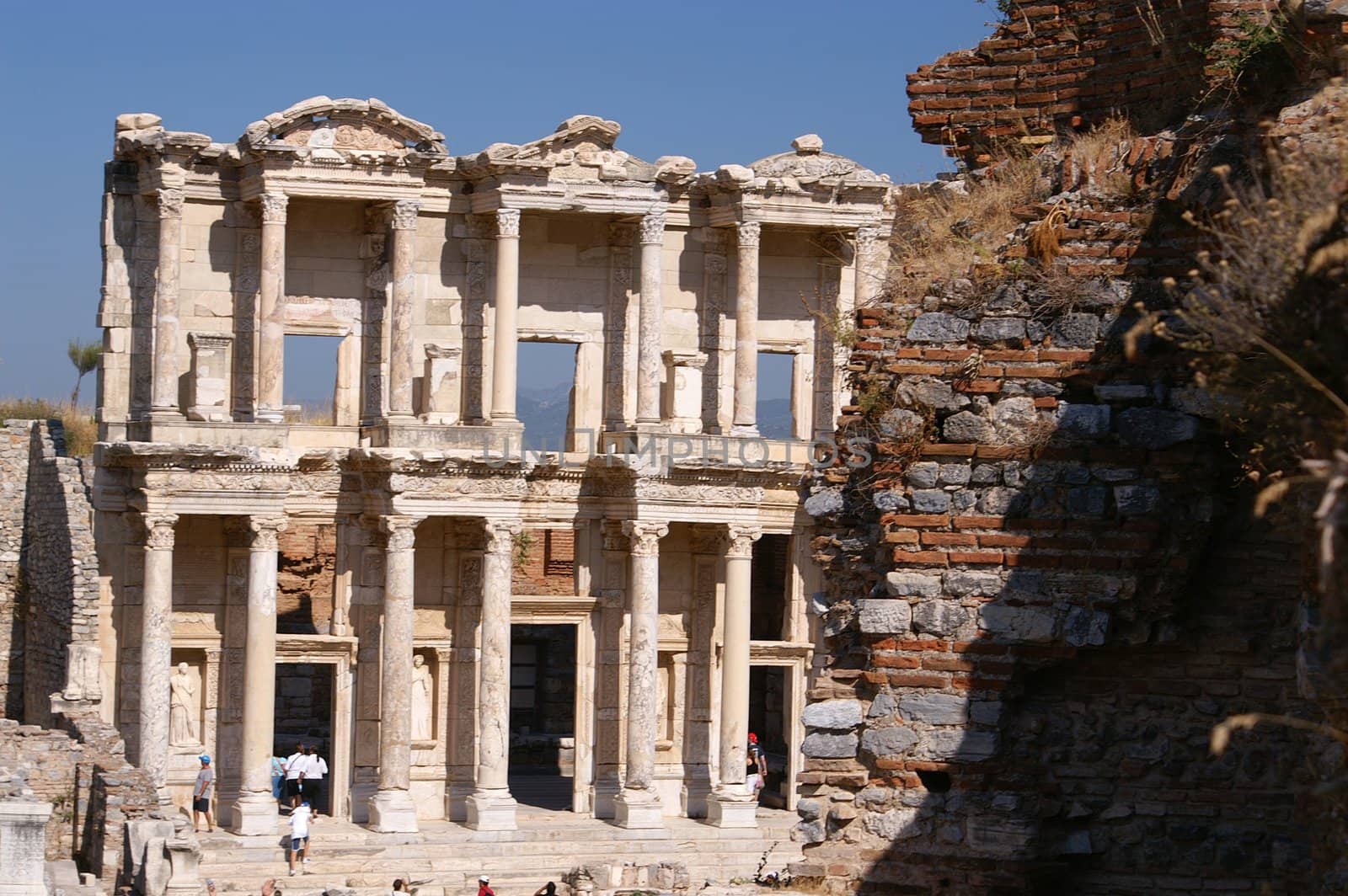 Facade of the Library of Celsus, Turkey