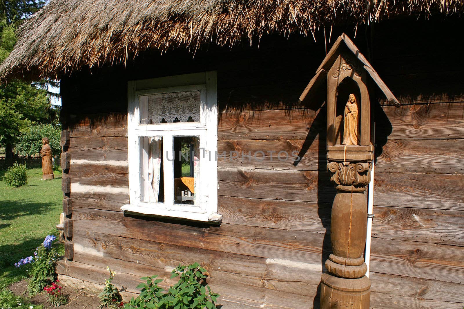 Very old cottage with wood from Poland