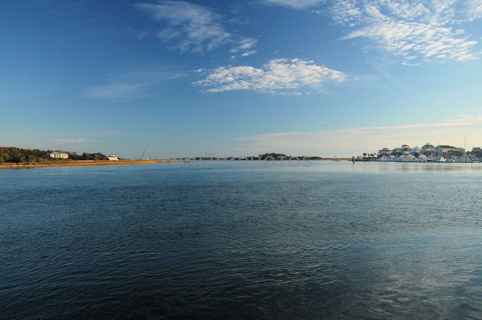 A view of the intercoastal water in North Carolina