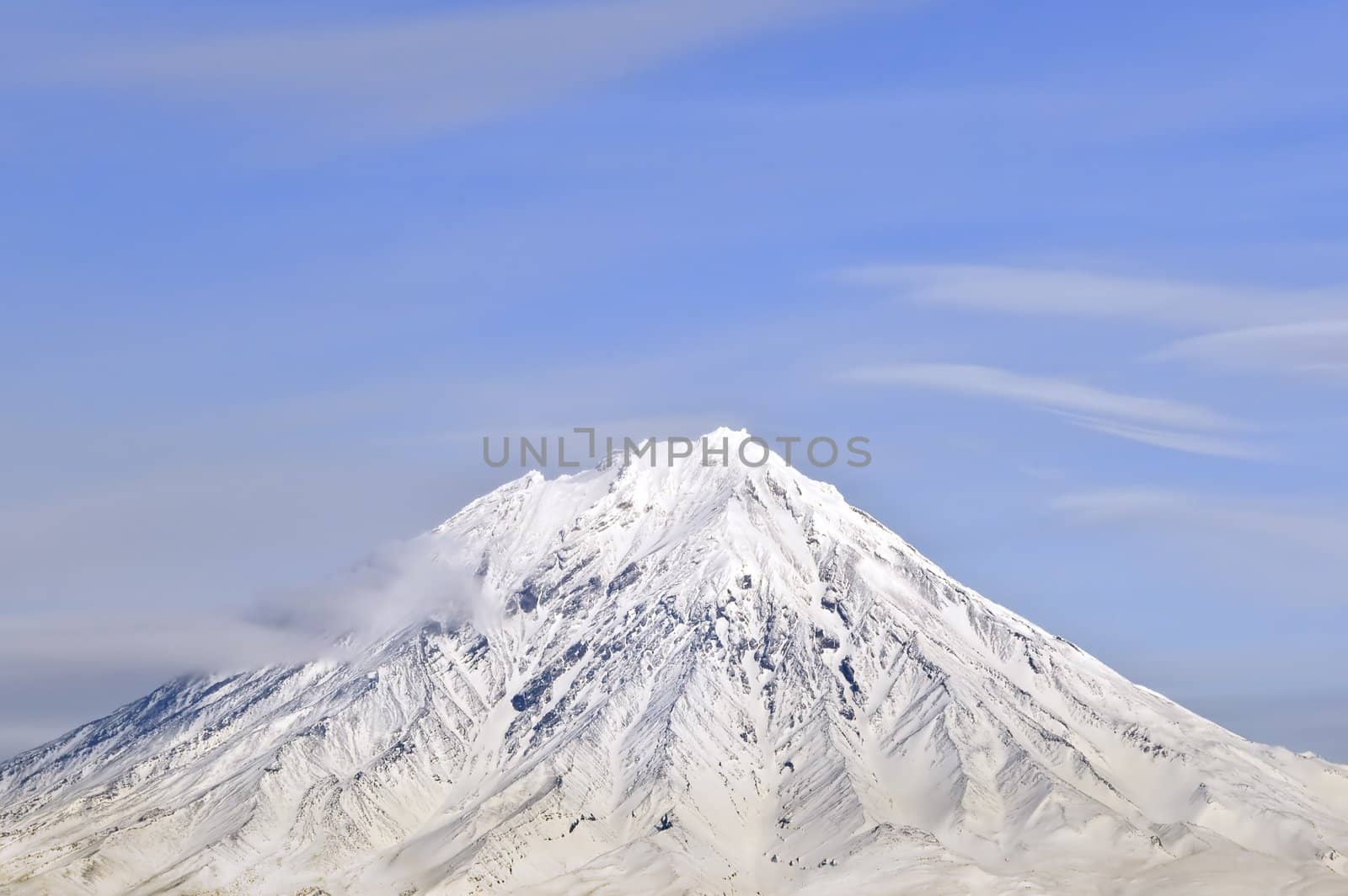 Big russian Volcano on Kamchatka in Russia