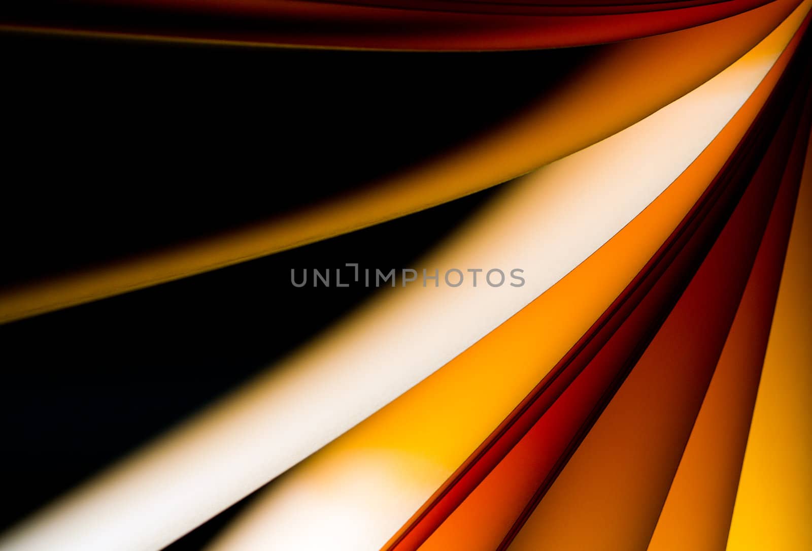 brown notepad paper illuminated by LED lights in landscape orientation with paper from right upper angle