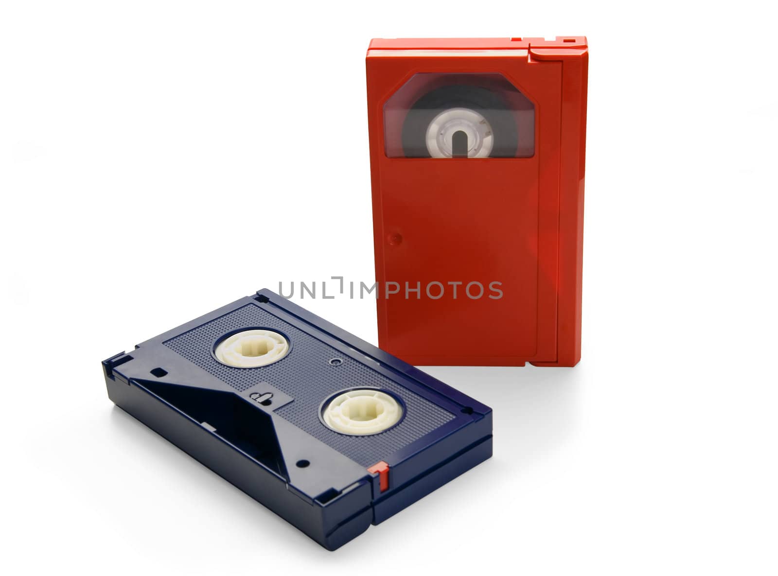 Video cassette, isolated on white background.