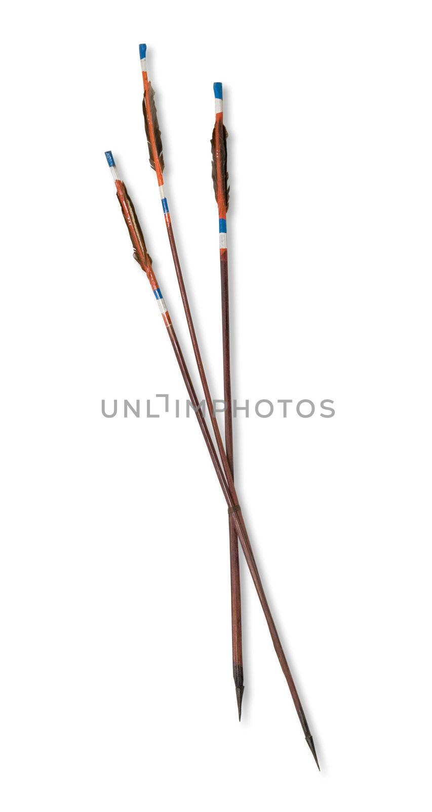 Ethnic arrows, isolated on white background