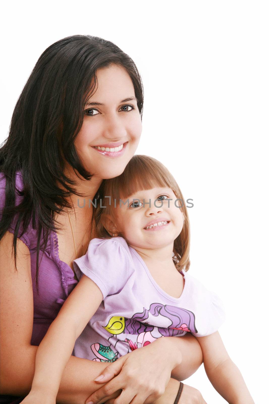 Portrait of a smiling mother and her daughter