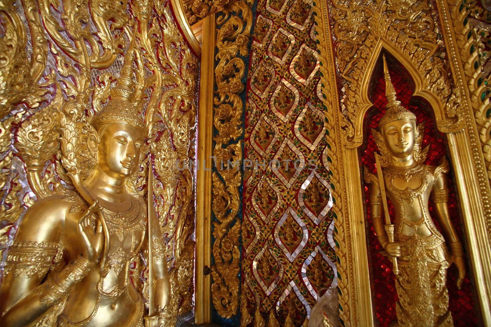 Deva Thai style, Thasung Temple, Uthaithani Province, Thailand 