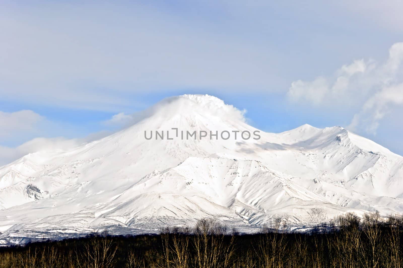 Big russian Volcano on Kamchatka in Russia