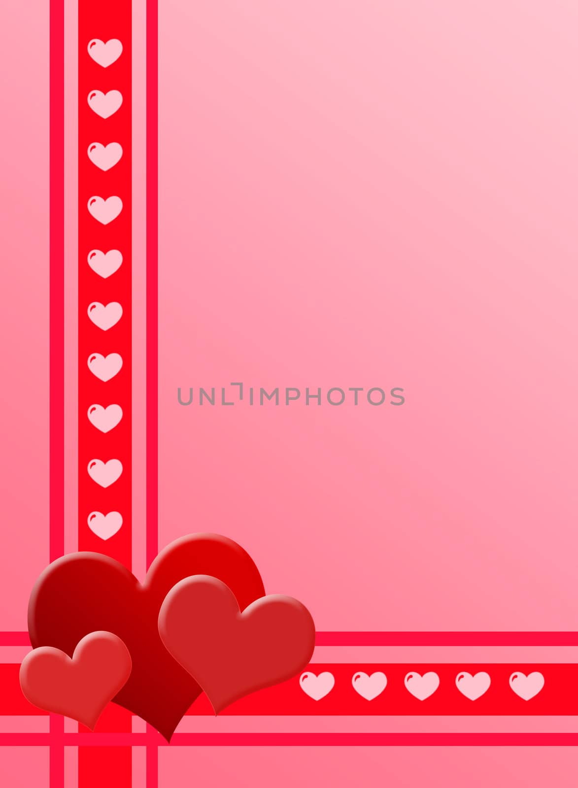 The Valentines day - Card with heart