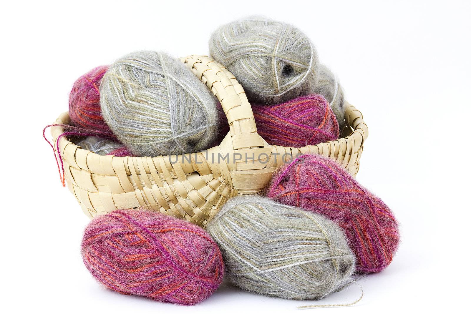 basket full of wool