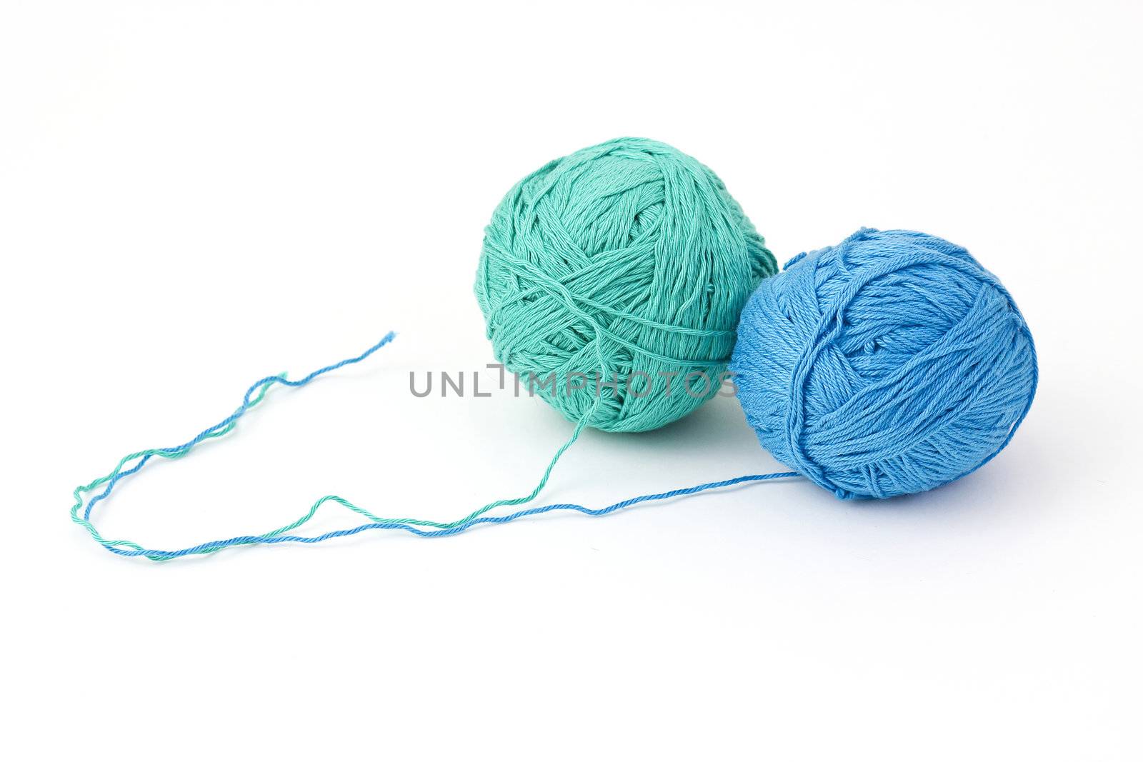 two balls of yarn