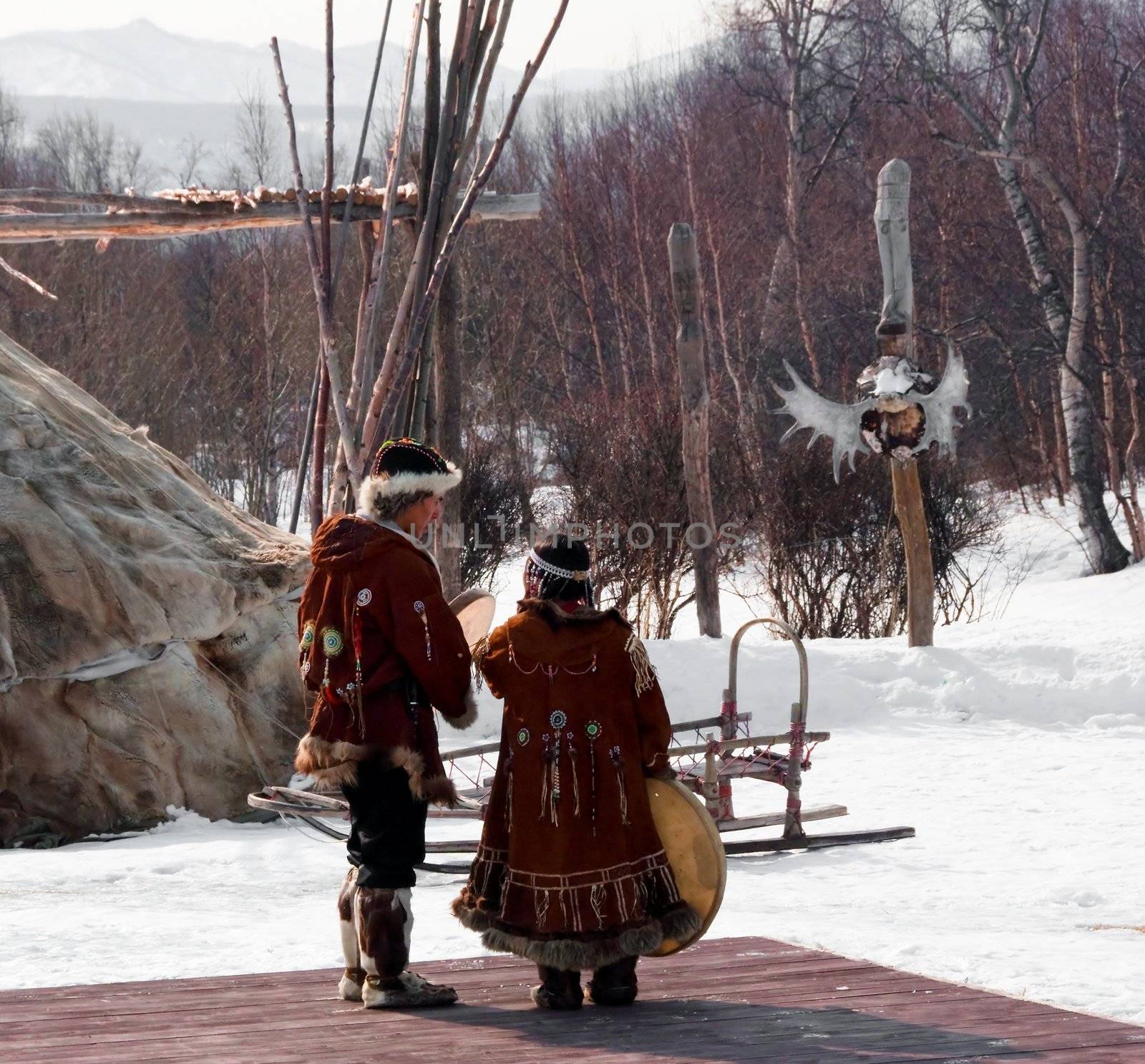 Aboriginals of northern part of Russia on Kamchatka