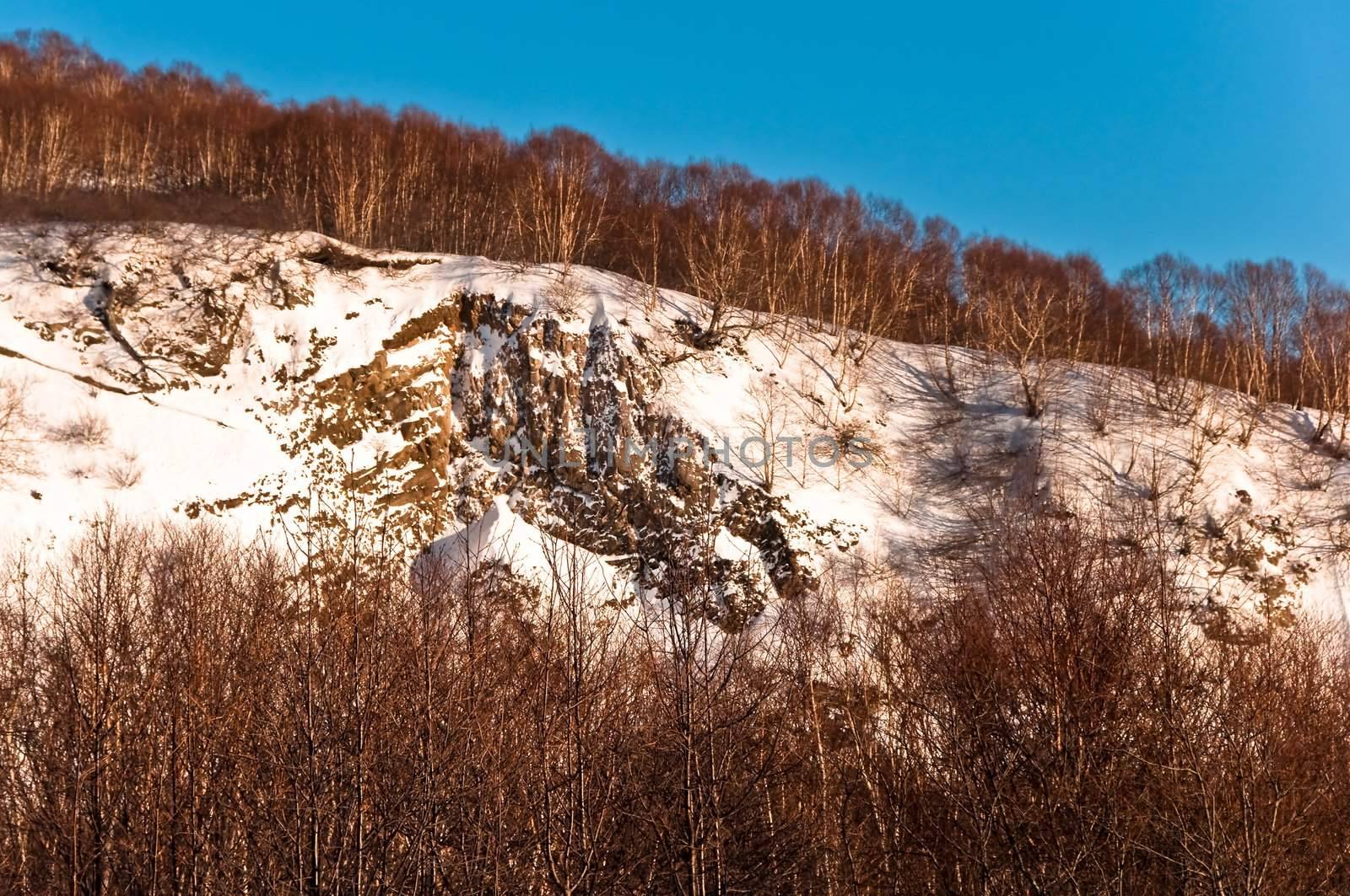 Hill in snow by alena0509