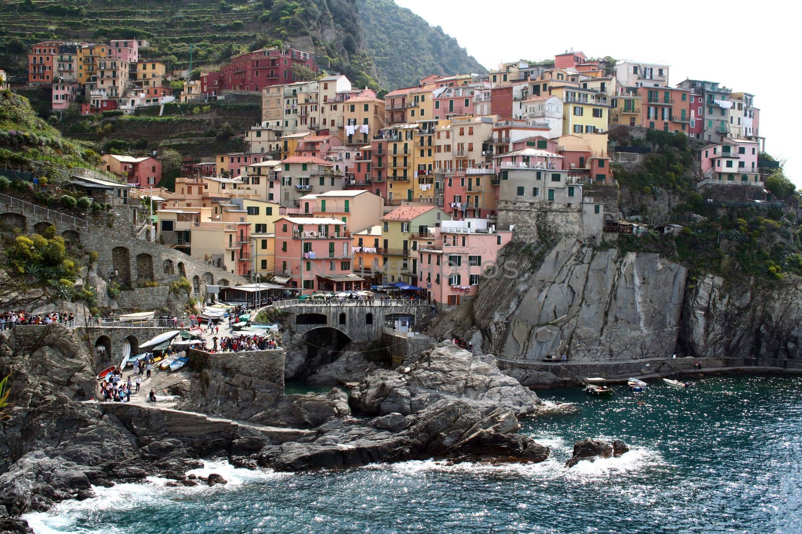 Village of Manarola, Cinqueterre, Italy.