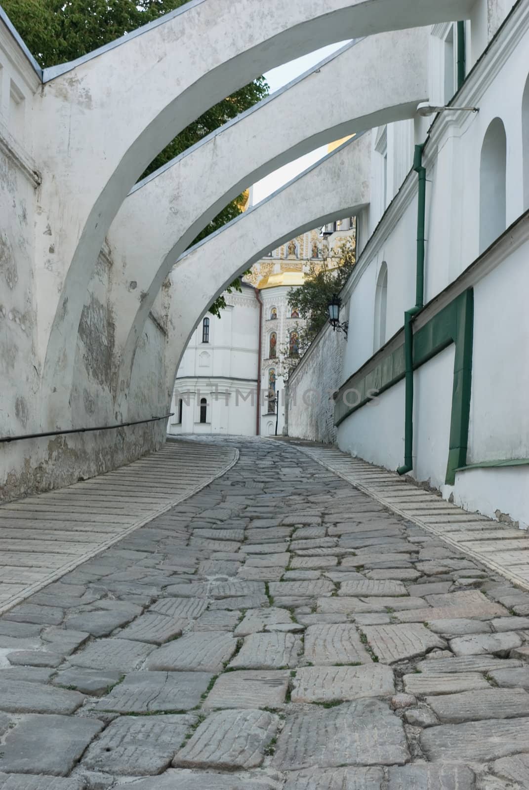 Stone road of old street