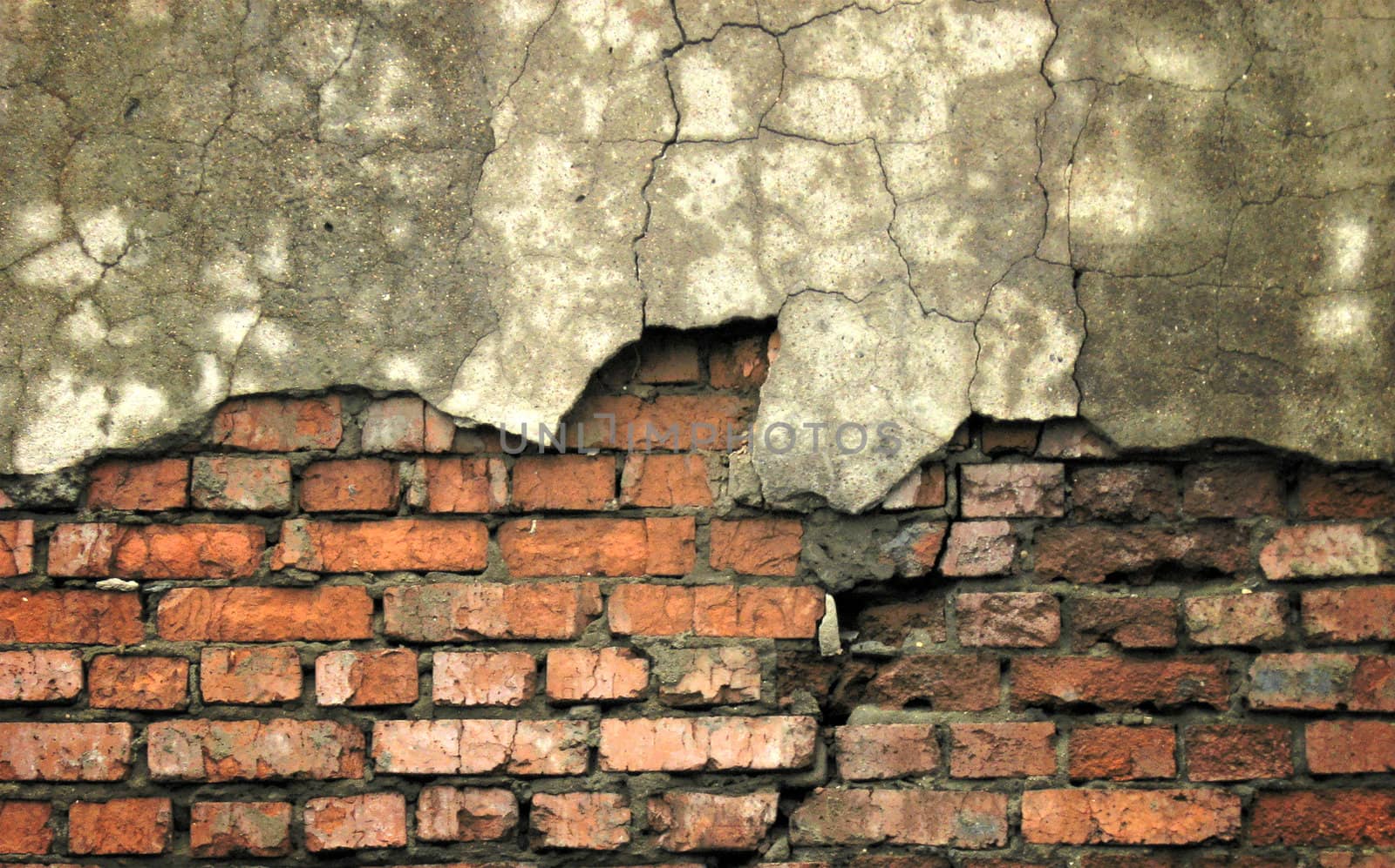 destroyed brick wall by zeffss
