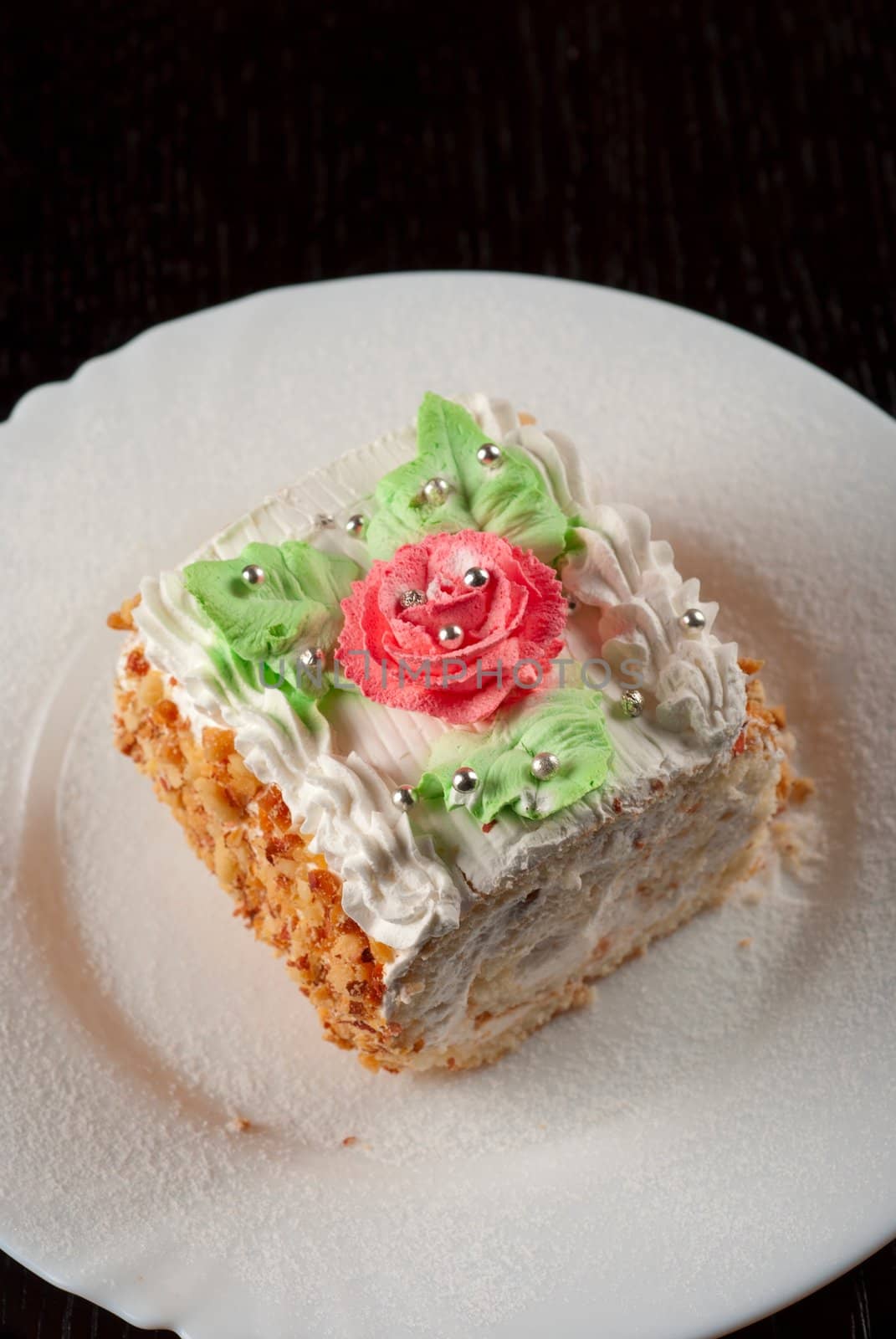 fresh baked cupcake on a wooden table