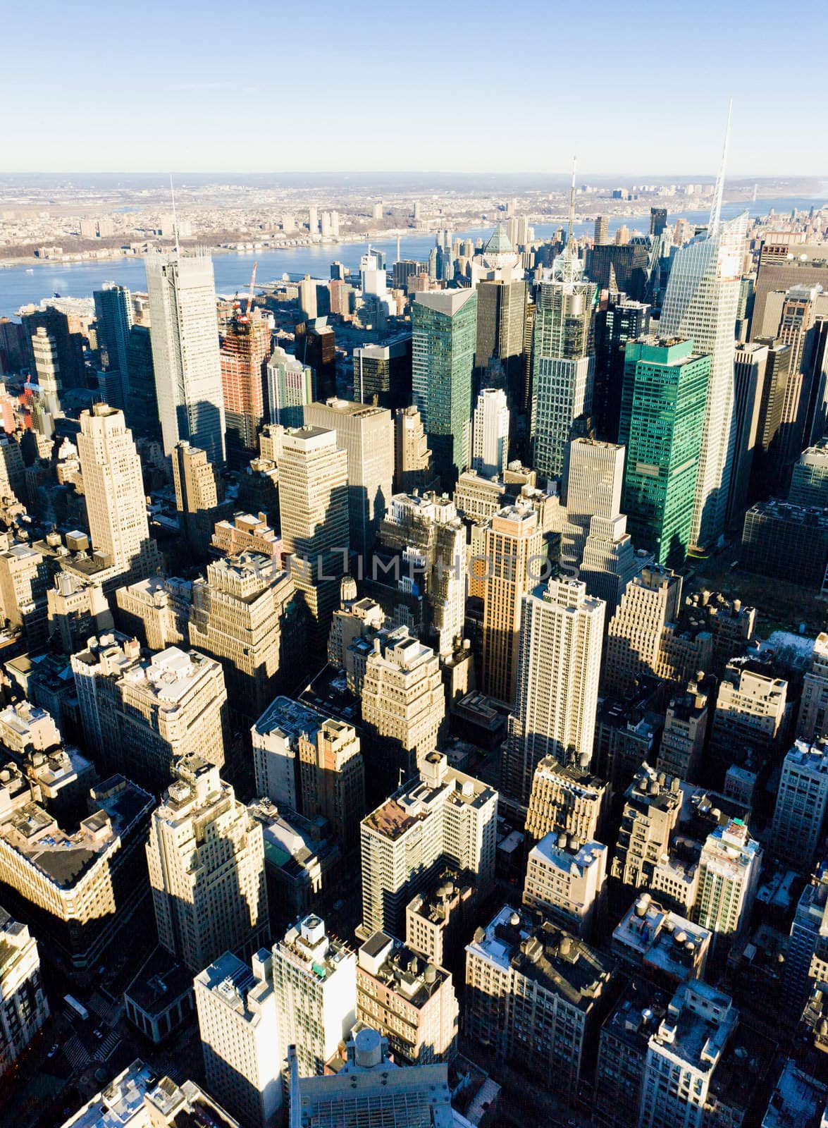 view of Manhattan from The Empire State Building, New York City, USA