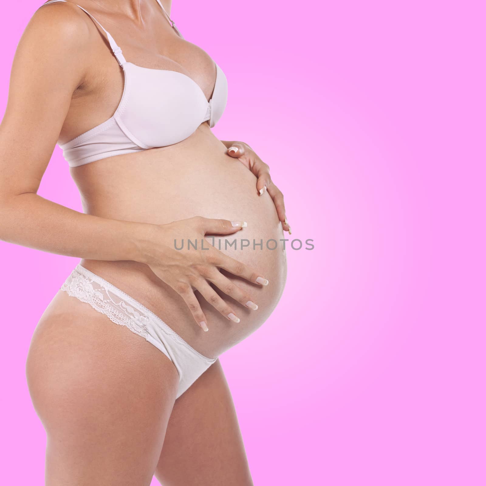 Future mother - Pregnant woman holding tummy
