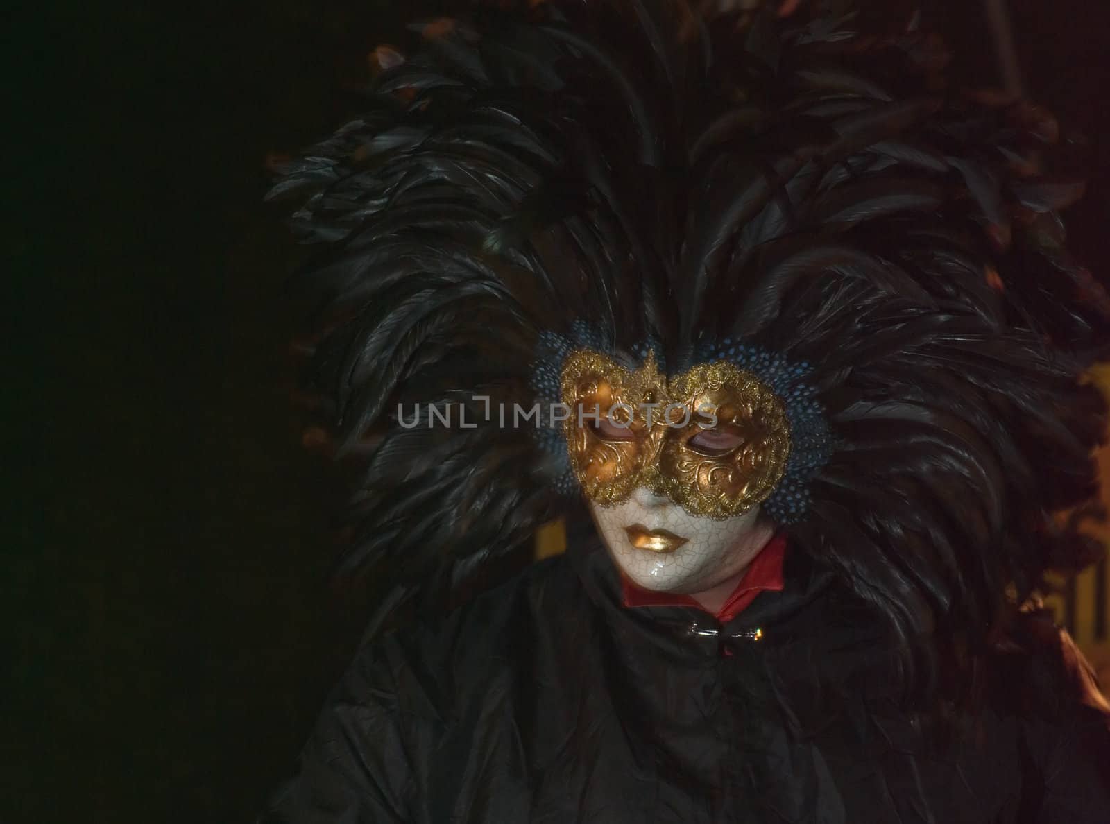traditional Venice mask with black background