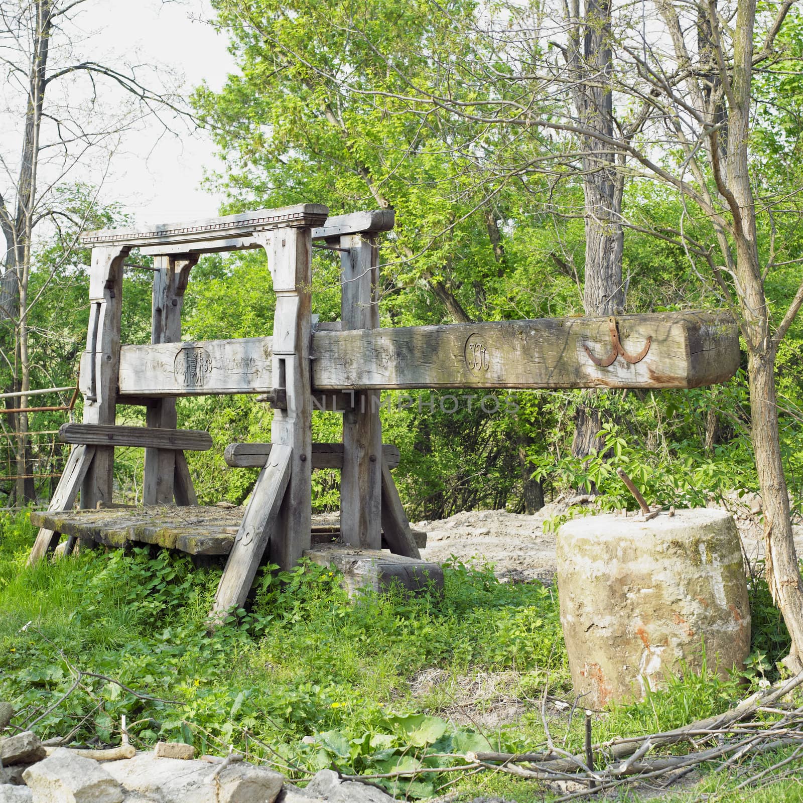 wine-press, Chvalovice, Czech Republic