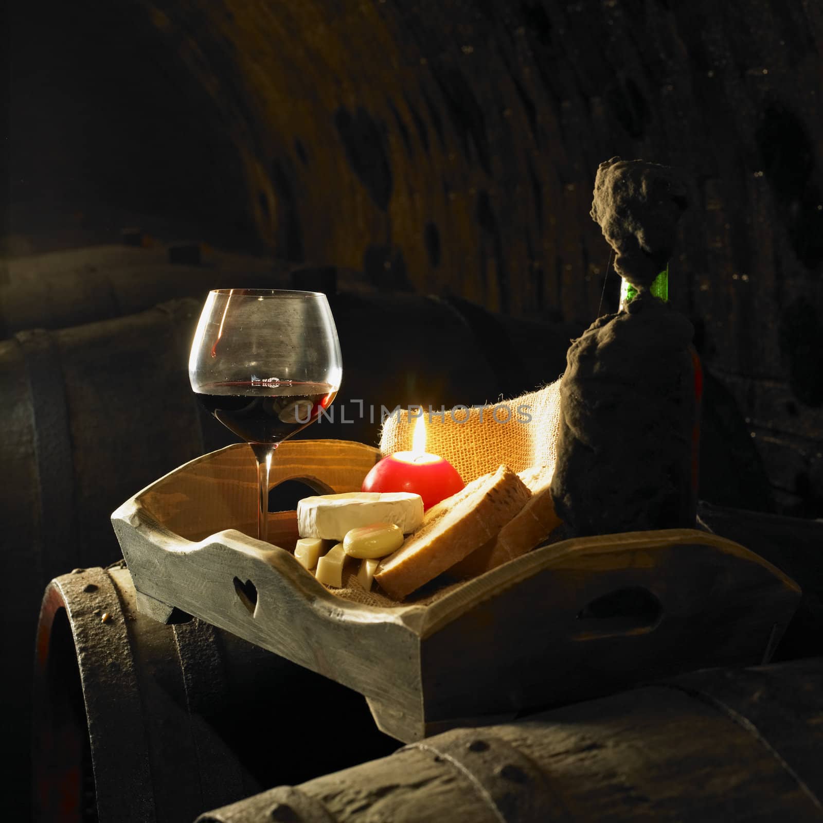 wine still life, Biza winery, Cejkovice, Czech Republic