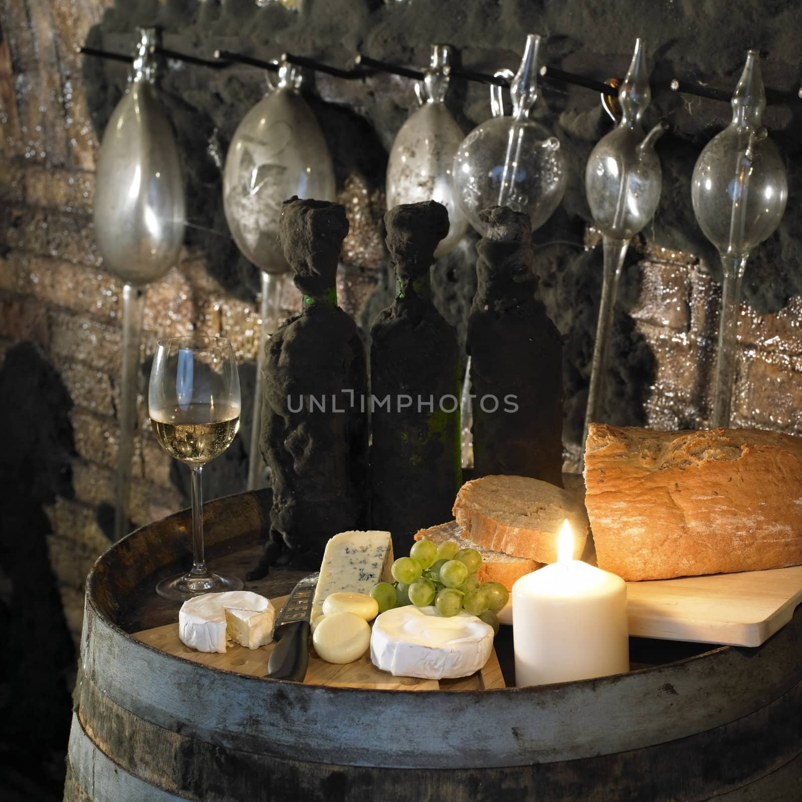 wine still life, Biza winery, Cejkovice, Czech Republic