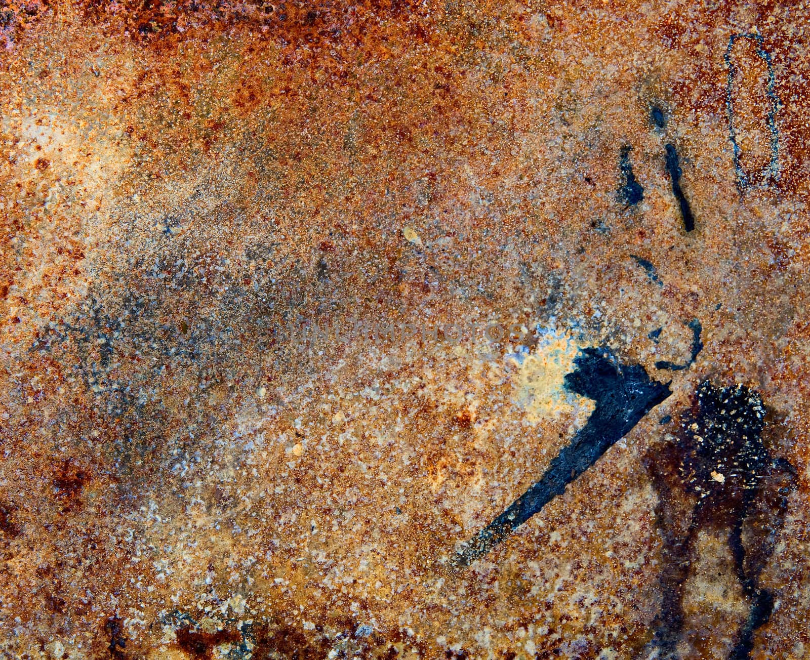strongly rusty metal plate by zeffss