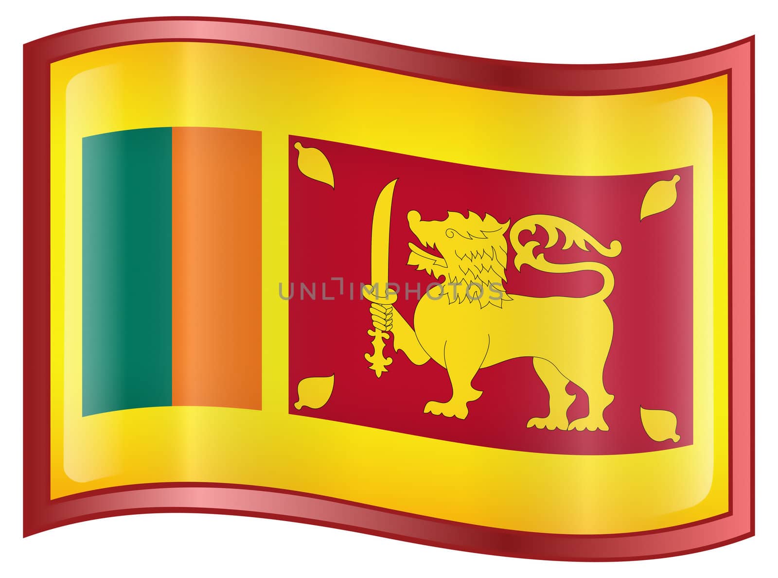Sri Lanka Flag Icon. by zeffss