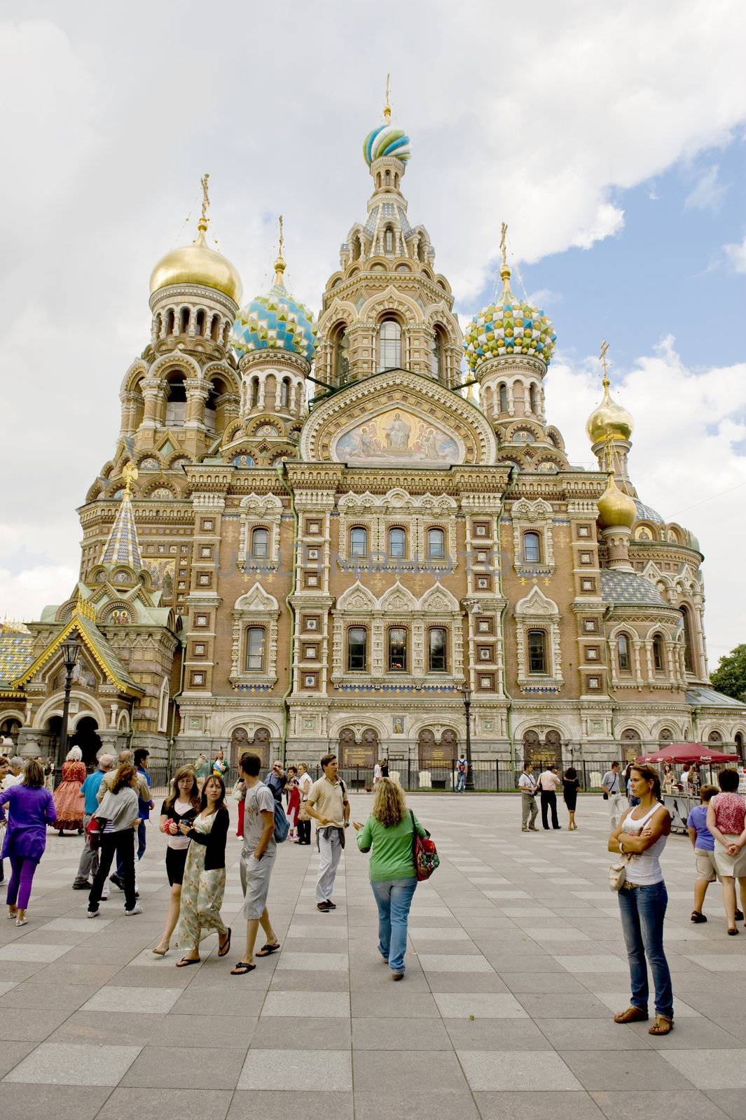 Savior on the Spilled Blood cathedral in St Petersburg, Russia