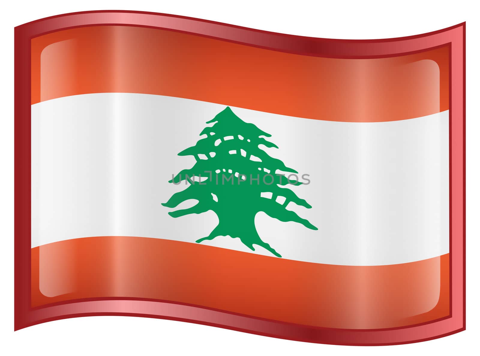Lebanese Flag icon. by zeffss