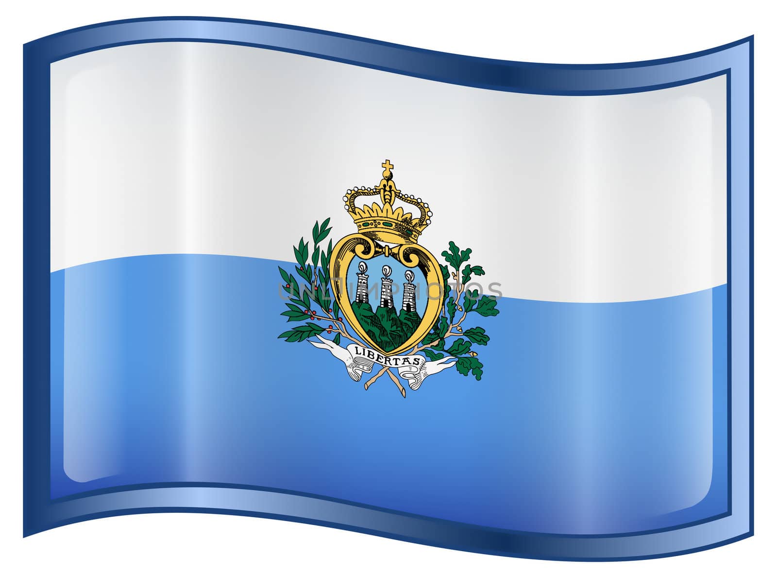 San Marino Flag icon. by zeffss