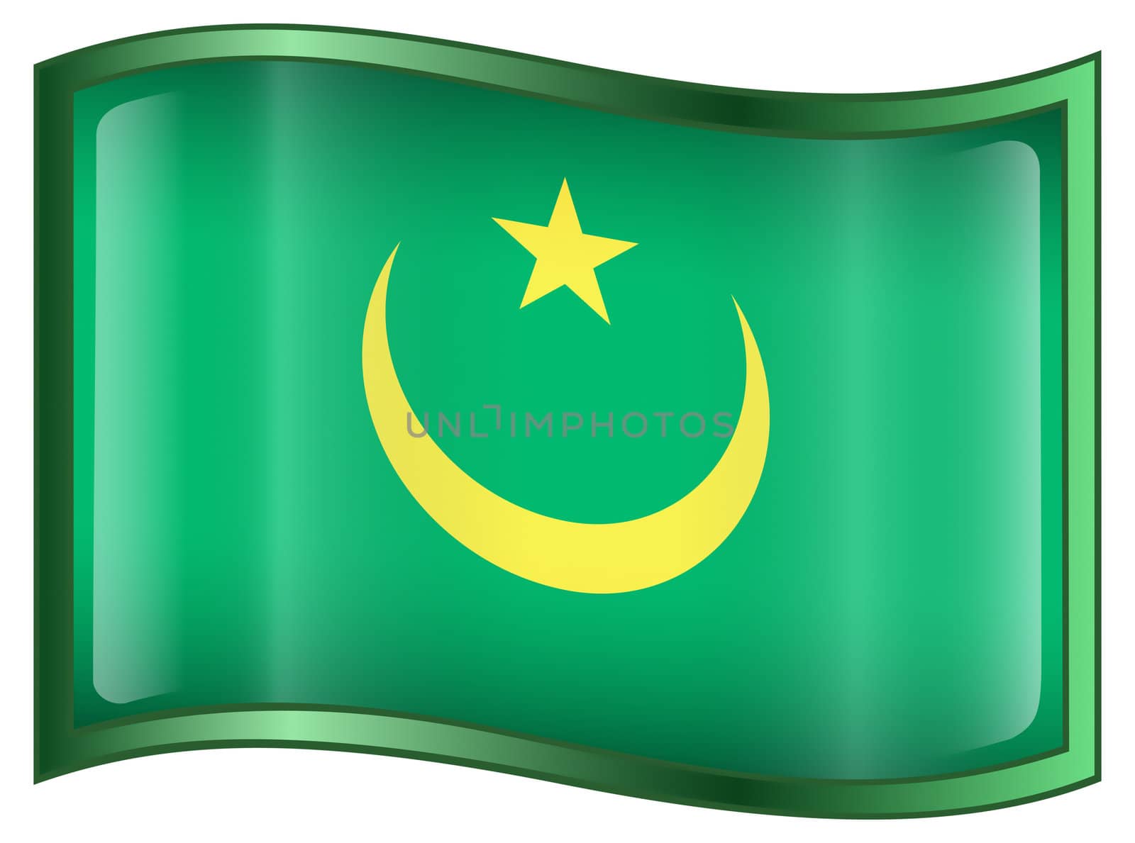 Mauritania Flag icon. by zeffss