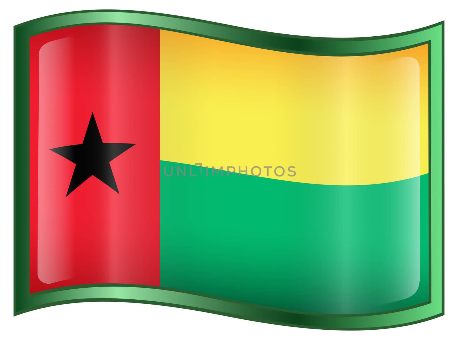 Guinea-Bissau Flag icon. by zeffss