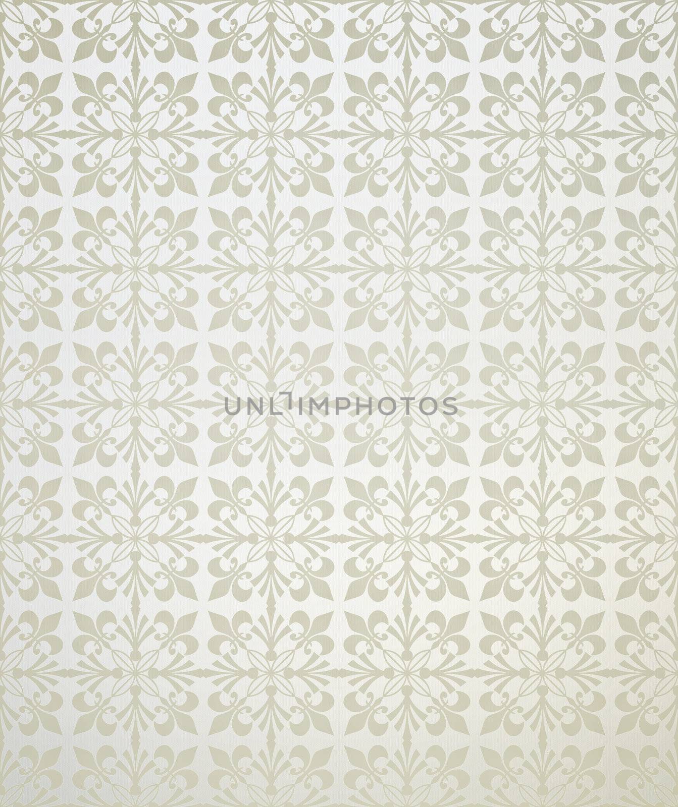 Repetitive floral wallpaper by silent47