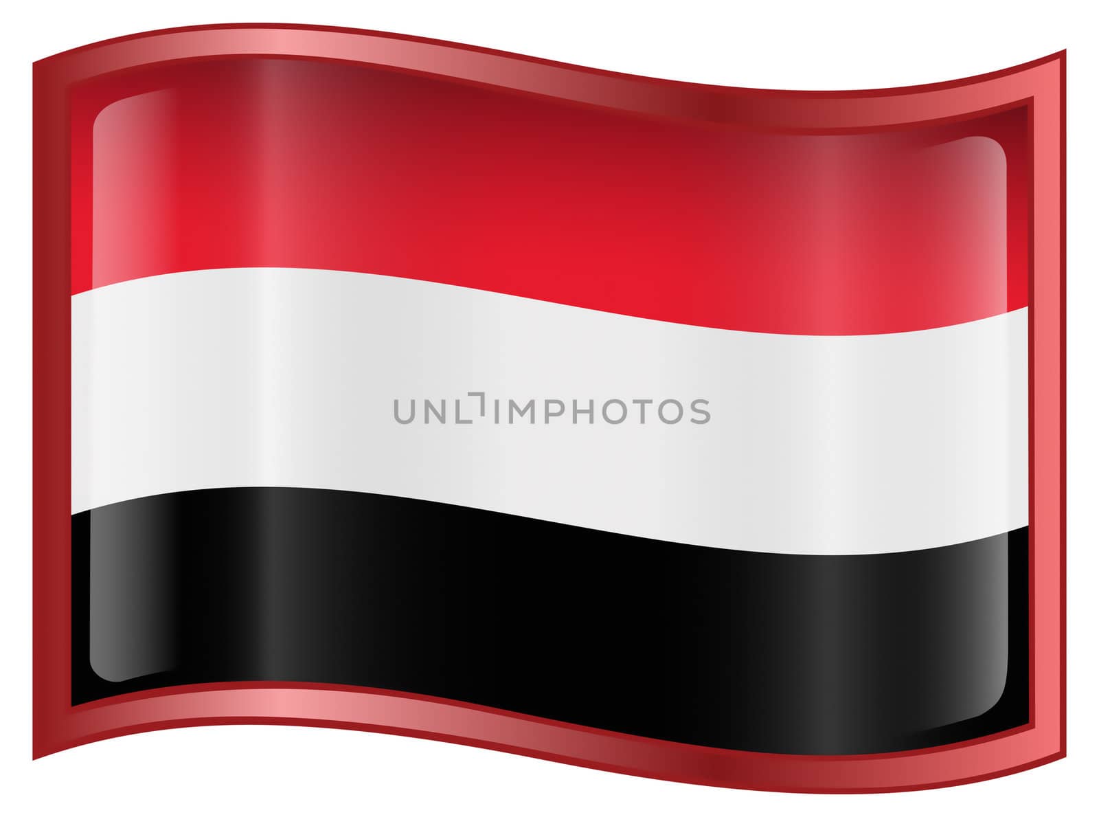 Yemeni flag icon. by zeffss