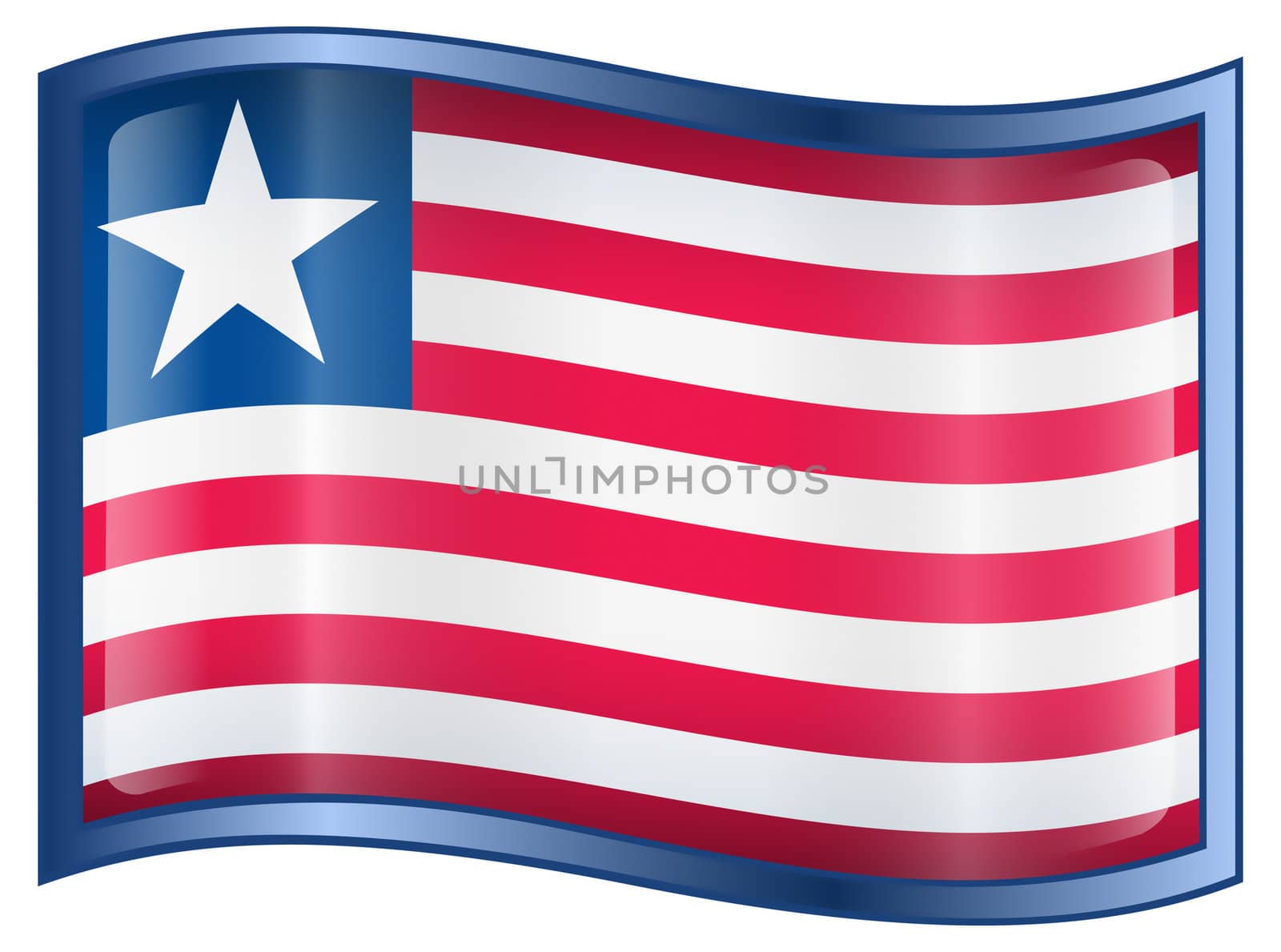 Liberian Flag icon. by zeffss