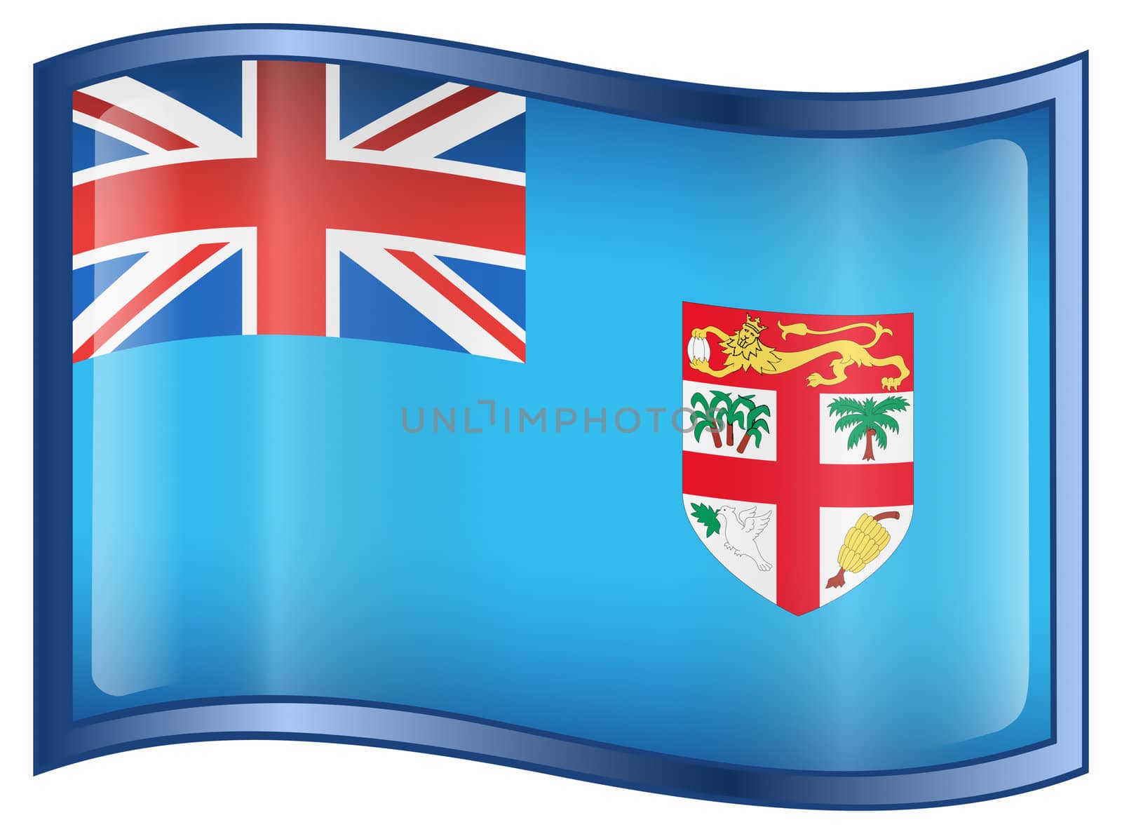 Fiji flag icon. by zeffss