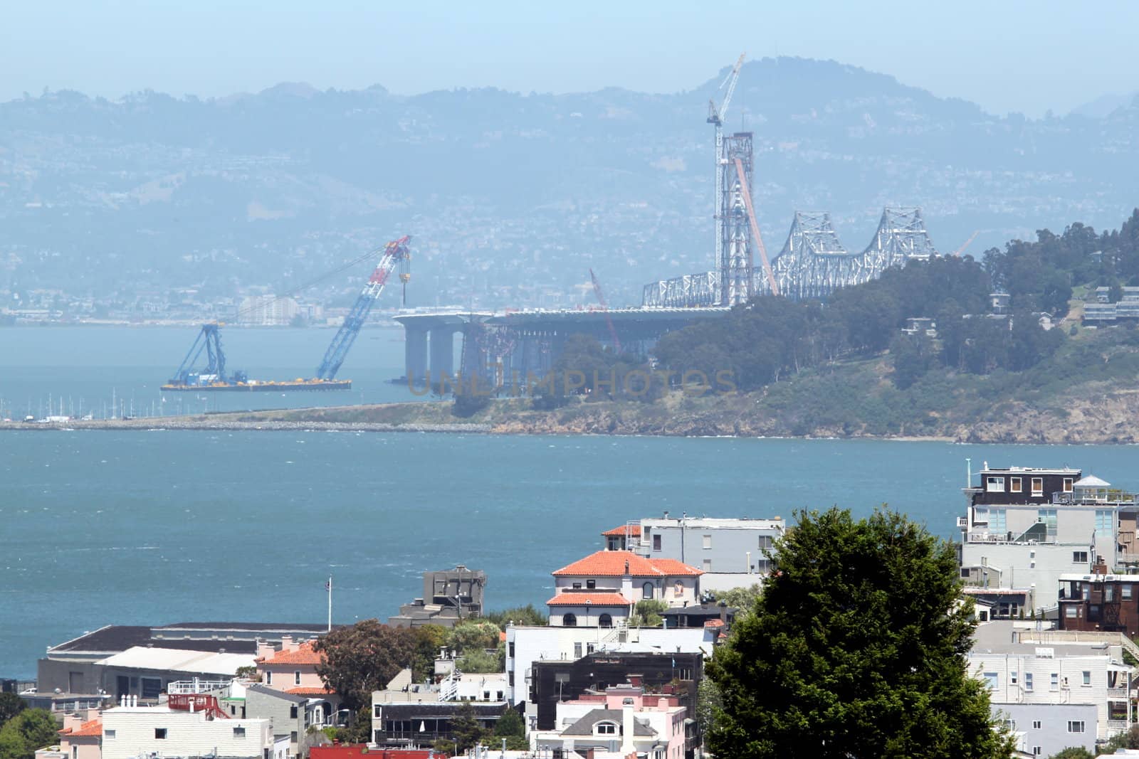 replacement contraction of the bay bridge in San Francisco