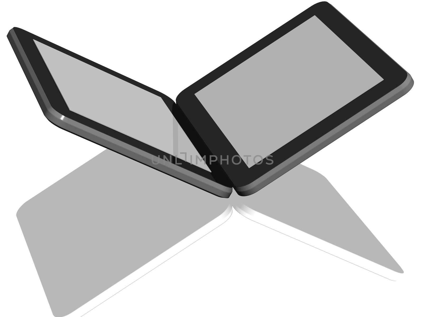 Group of Two Tablet Computers