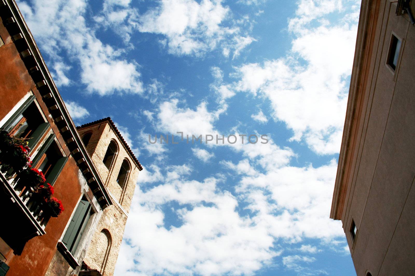 Blue sky in Venice