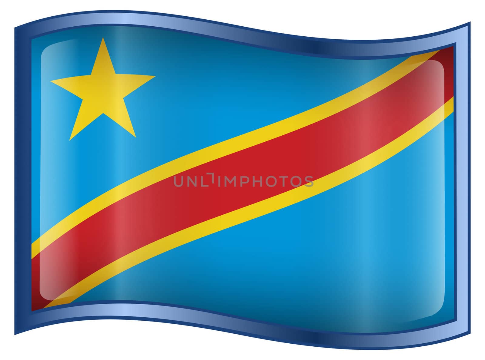 Congo Flag Icon. by zeffss