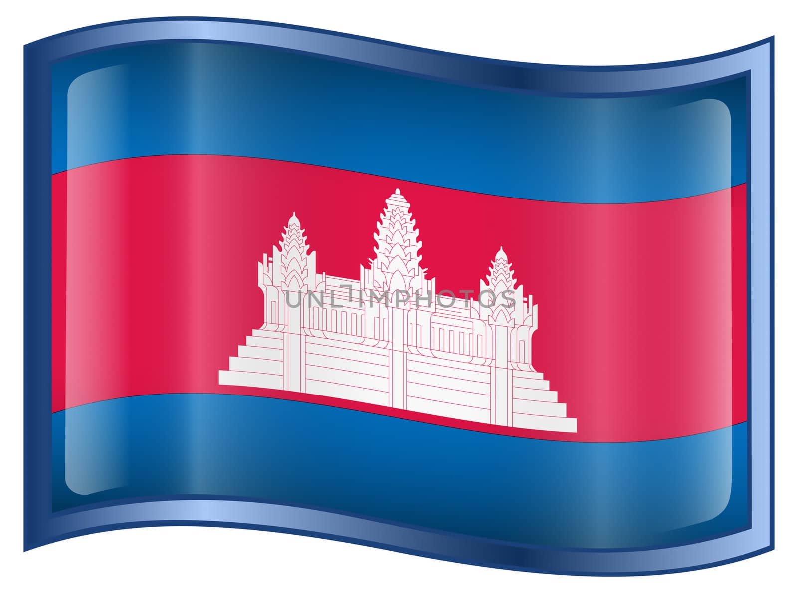 Cambodia flag icon. by zeffss