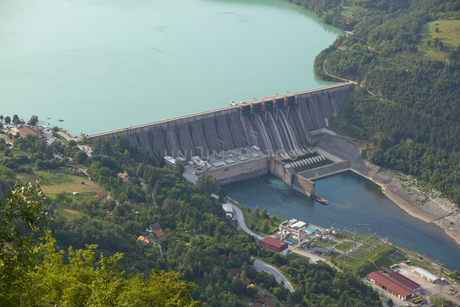 Hydroelectric Power Perucac Drina Dam Serbia