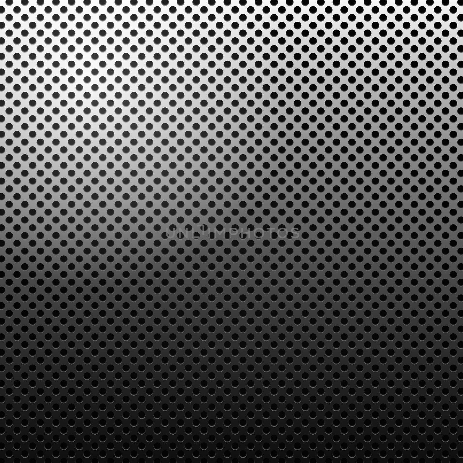 Circle texture metal abstract background with dots