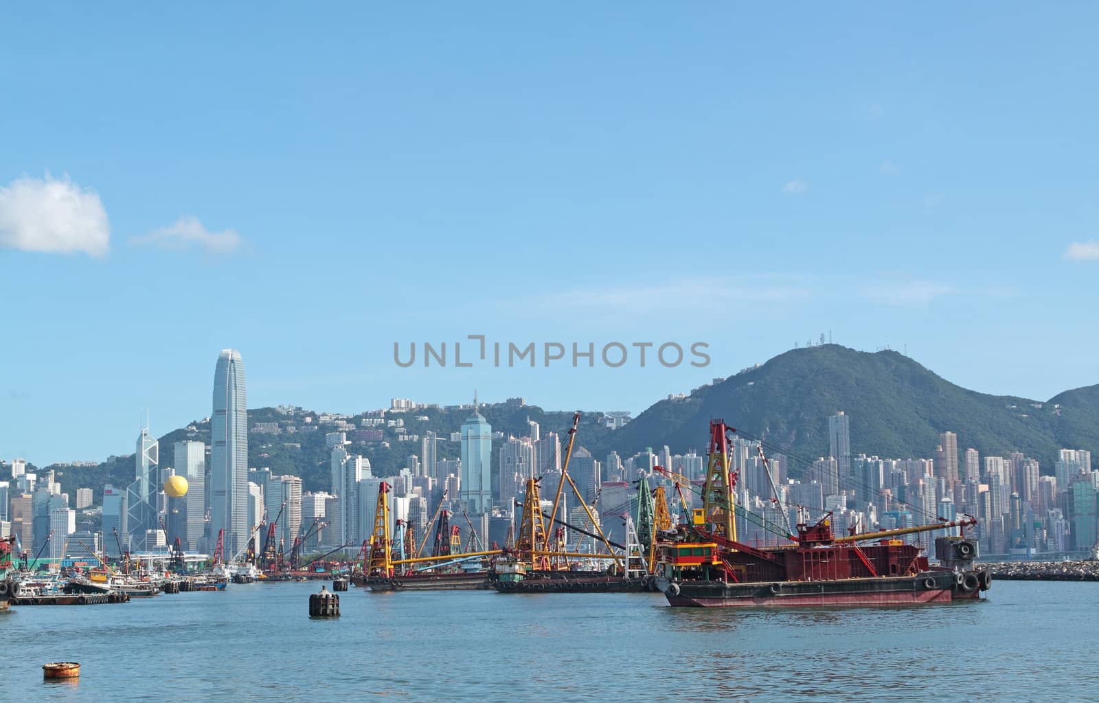 Hong Kong Skyline in the afternoon. 