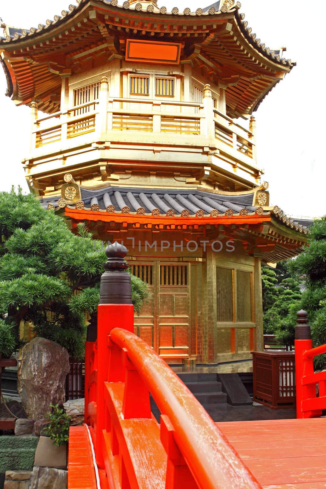 The Pavilion of Absolute Perfection in the Nan Lian Garden, Hong Kong. 