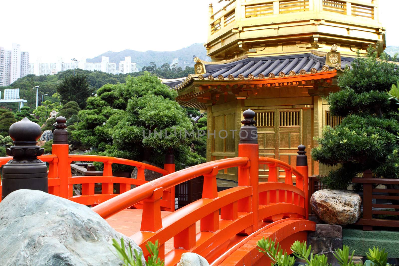 The Pavilion of Absolute Perfection in the Nan Lian Garden, Hong Kong. 