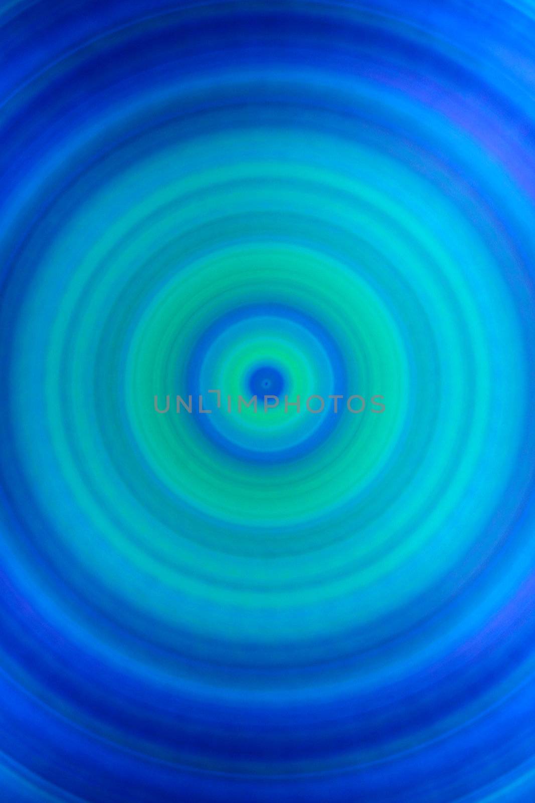 Circular shades of blue and green spiral background