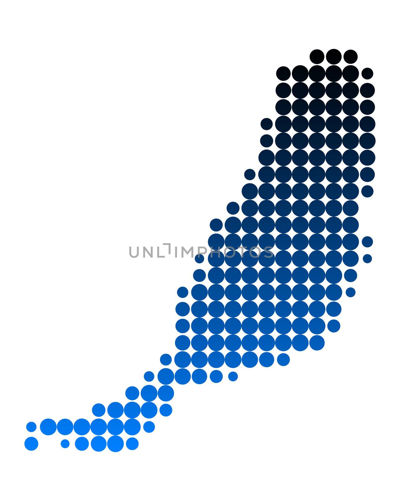 Map of Fuerteventura