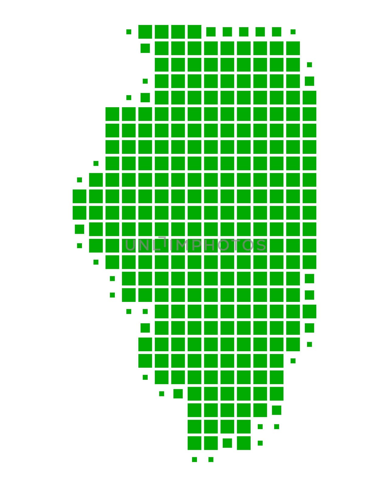 Map of Illinois by rbiedermann